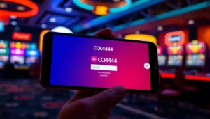 Secure ck4444 login app android interface on a smartphone, showing quick access for online gaming, emphasizing safety and convenience for users.