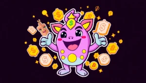Engaging graphic of APORK Meme Coin with vibrant blockchain and community imagery illustrating